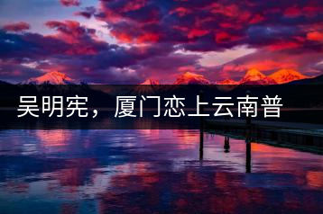 吳明憲，廈門戀上云南普洱茶