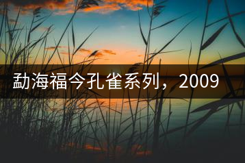 勐海福今孔雀系列，2009年尊享青餅