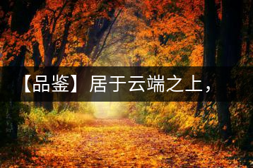 【品鑒】居于云端之上，把歲月“熟”透
