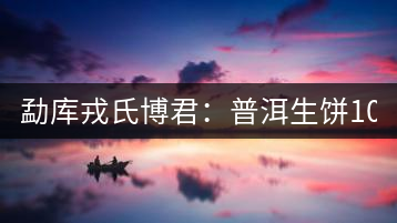 勐庫戎氏博君：普洱生餅1000克品評