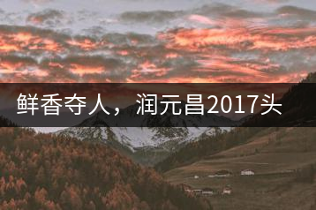 鮮香奪人，潤元昌2017頭采小青柑即將上市