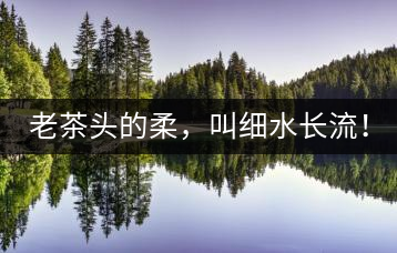 老茶頭的柔，叫細(xì)水長(zhǎng)流！