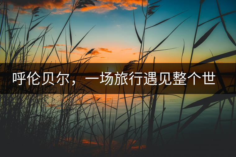 呼倫貝爾，一場(chǎng)旅行遇見整個(gè)世界