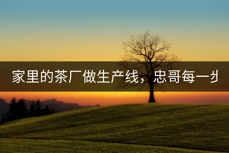 家里的茶廠做生產(chǎn)線，忠哥每一步都親自做，每個步驟...家里的茶廠做生產(chǎn)線，忠哥每一步都親自做，每個步驟都非常嚴謹！