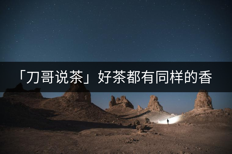 「刀哥說(shuō)茶」好茶都有同樣的香，破茶卻有不同的味