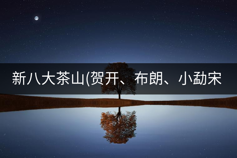 新八大茶山(賀開、布朗、小勐宋、巴達(dá))講解二新八大茶山（賀開、布朗、小勐宋、巴達(dá)）講解二