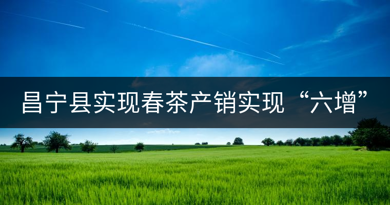 昌寧縣實(shí)現(xiàn)春茶產(chǎn)銷(xiāo)實(shí)現(xiàn)“六增” 昌寧縣實(shí)現(xiàn)春茶產(chǎn)銷(xiāo)實(shí)現(xiàn)“六增”