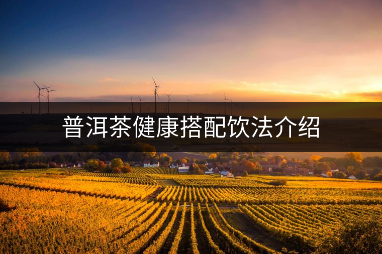 普洱茶健康搭配飲法介紹
