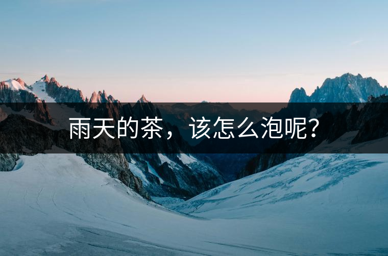 雨天的茶，該怎么泡呢？