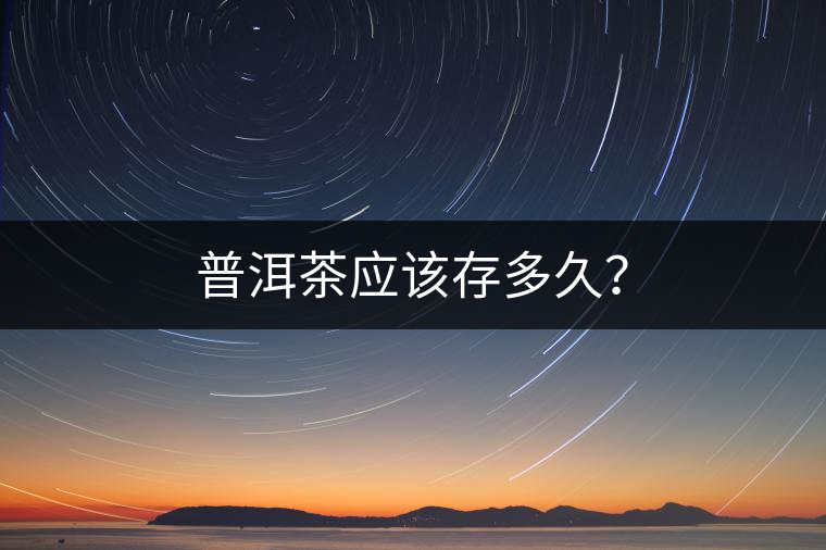 普洱茶應該存多久？