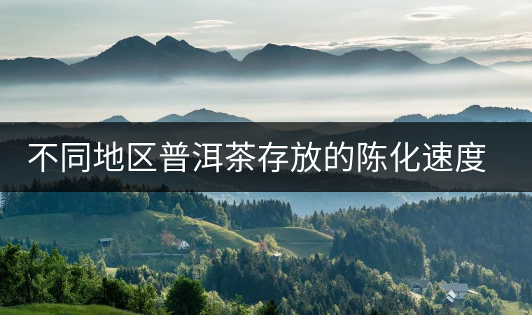不同地區(qū)普洱茶存放的陳化速度和品質(zhì)變化的比較 不同地區(qū)普洱茶存放的陳化速度和品質(zhì)變化的比較