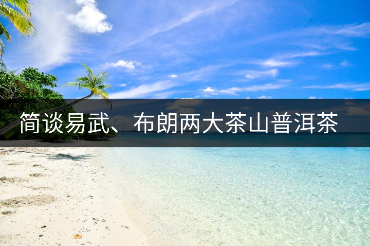 簡談易武、布朗兩大茶山普洱茶風(fēng)格