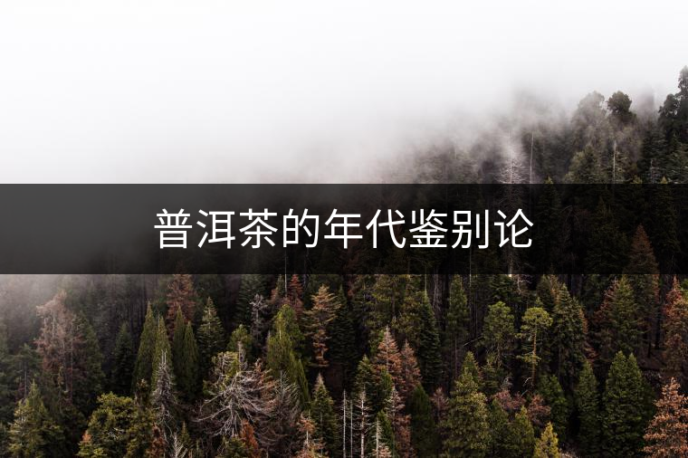 普洱茶的年代鑒別論