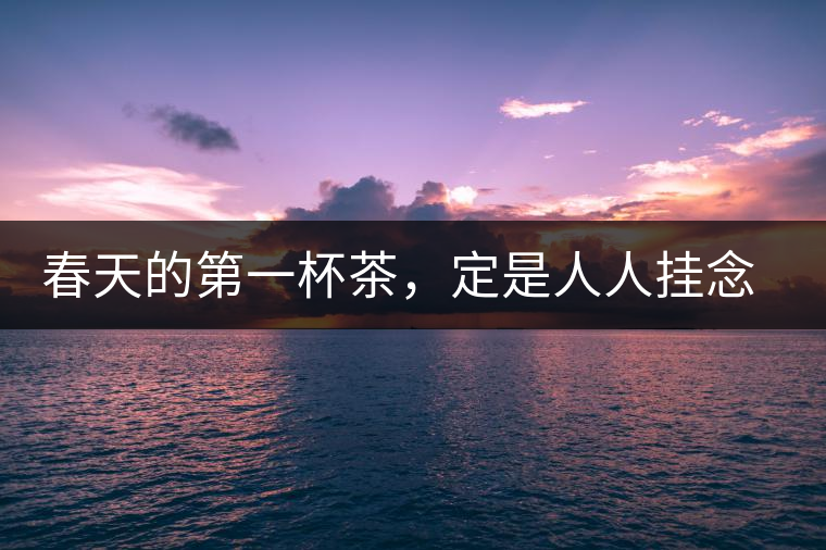春天的第一杯茶，定是人人掛念的