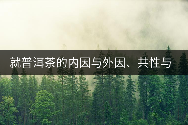 就普洱茶的內(nèi)因與外因、共性與個(gè)性復(fù)茶友