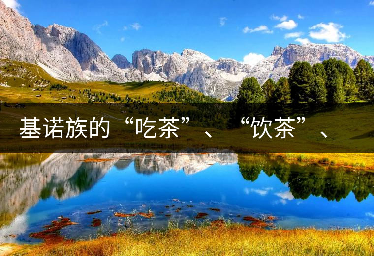 基諾族的“吃茶”、“飲茶”、“喝茶”與“敬茶”