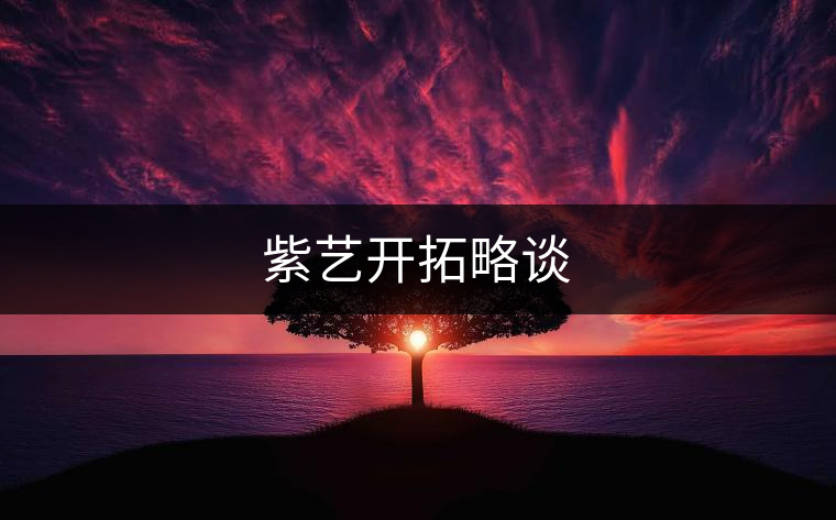 紫藝開拓略談 紫藝開拓略談