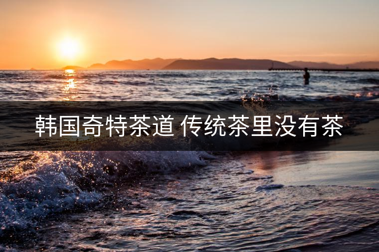 韓國奇特茶道 傳統(tǒng)茶里沒有茶