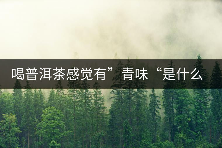 喝普洱茶感覺有”青味“是什么原因？