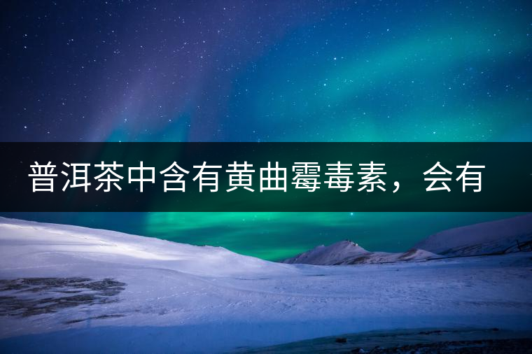 普洱茶中含有黃曲霉毒素，會有致癌的危險？終于有明確的答案了