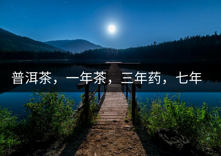 普洱茶，一年茶，三年藥，七年寶