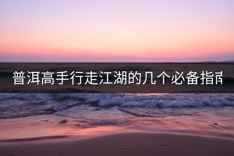 普洱高手行走江湖的幾個必備指南！