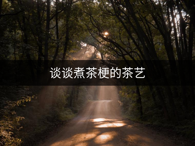 談談煮茶梗的茶藝