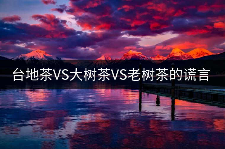 臺(tái)地茶VS大樹(shù)茶VS老樹(shù)茶的謊言你信幾個(gè)？