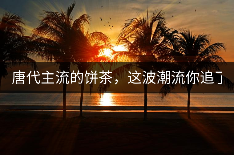 唐代主流的餅茶，這波潮流你追了嗎？