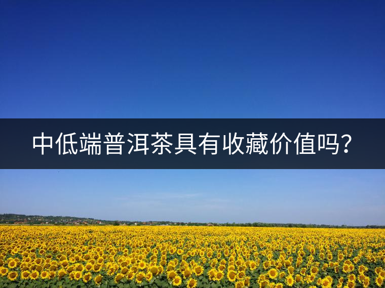 中低端普洱茶具有收藏價值嗎？