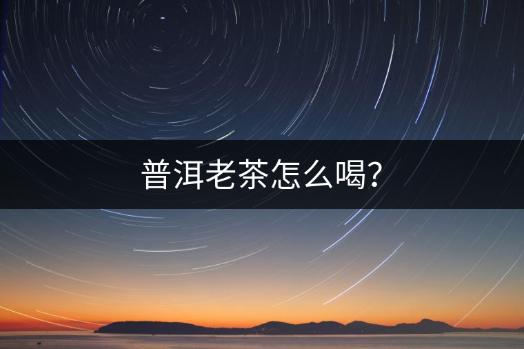 普洱老茶怎么喝？