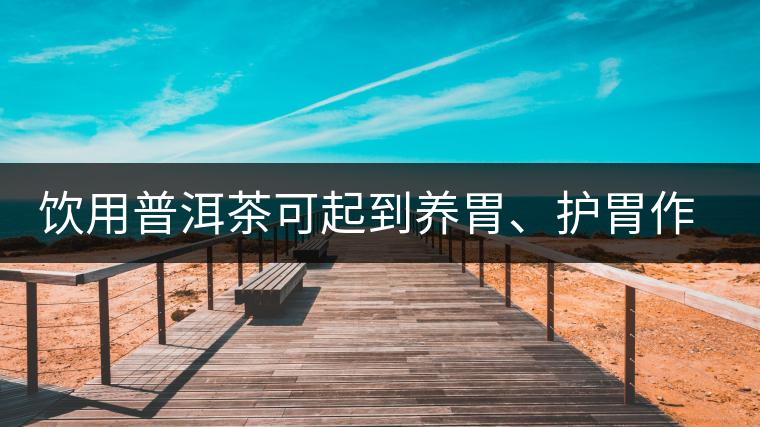 飲用普洱茶可起到養(yǎng)胃、護(hù)胃作用