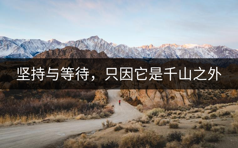 堅(jiān)持與等待，只因它是千山之外