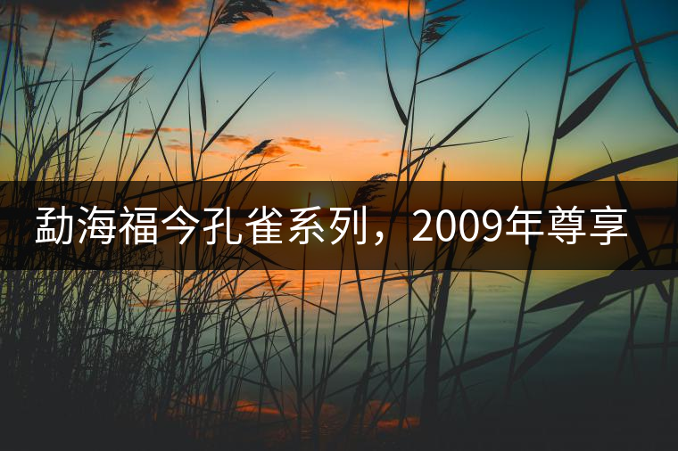 勐海福今孔雀系列，2009年尊享青餅