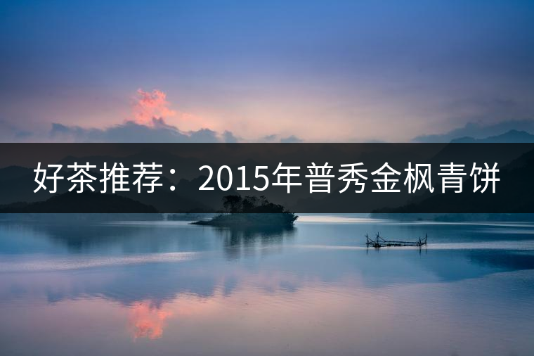 好茶推薦：2015年普秀金楓青餅