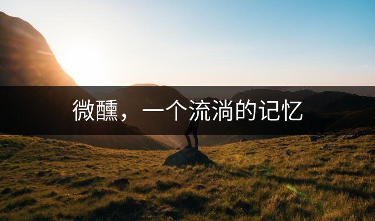 微醺，一個流淌的記憶