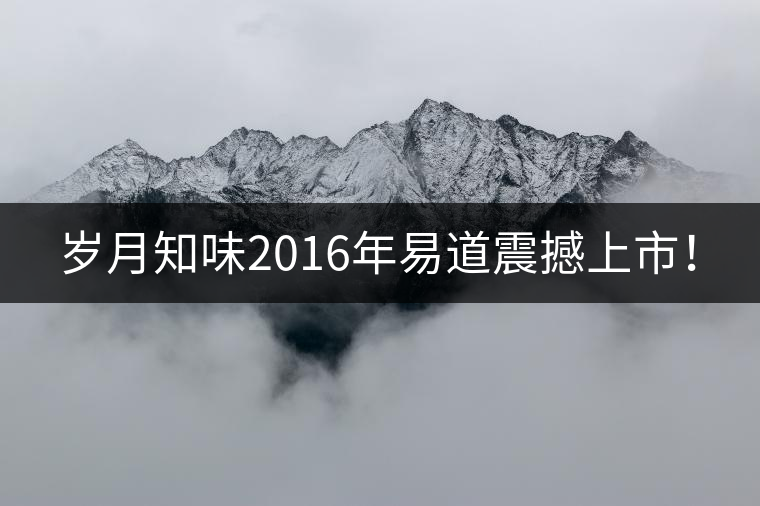 歲月知味2016年易道震撼上市！