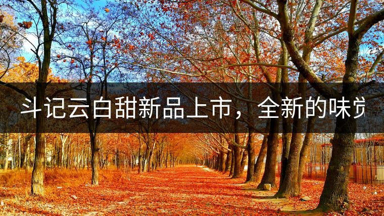 斗記云白甜新品上市，全新的味覺風景 ！