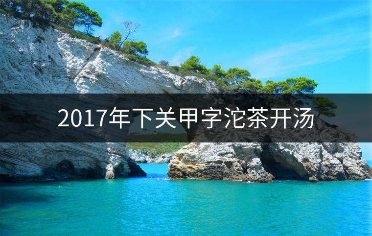2017年下關(guān)甲字沱茶開湯