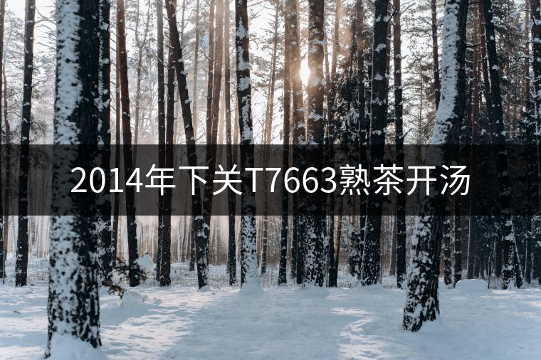 2014年下關(guān)T7663熟茶開(kāi)湯 2014年下關(guān)T7663熟茶開(kāi)湯