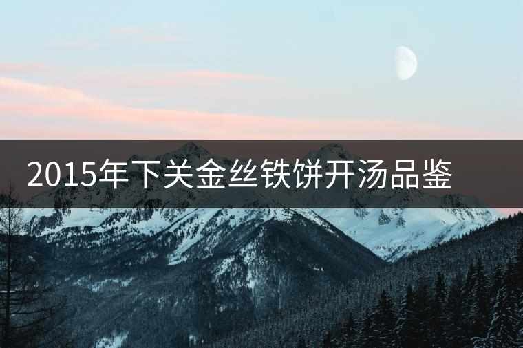 2015年下關(guān)金絲鐵餅開湯品鑒：香氣高揚、滋味綿和