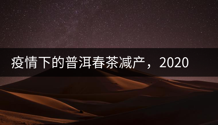 疫情下的普洱春茶減產(chǎn)，2020年價格“兩極分化”或成常態(tài)？