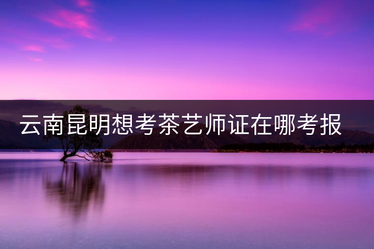 云南昆明想考茶藝師證在哪考報(bào)名及考試時(shí)間，哪個(gè)學(xué)校好？
