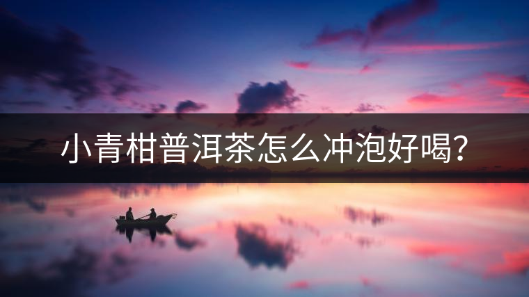 小青柑普洱茶怎么沖泡好喝？