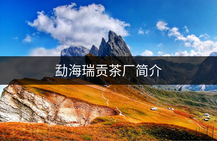 勐海瑞貢茶廠(chǎng)簡(jiǎn)介 勐海瑞貢茶廠(chǎng)簡(jiǎn)介