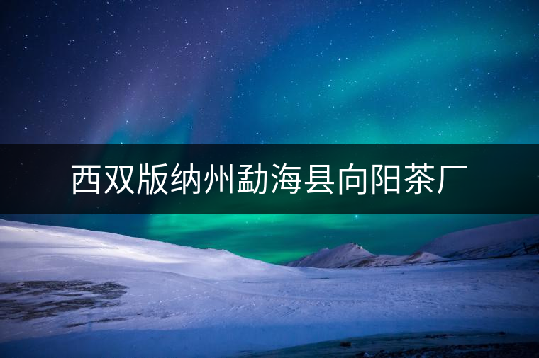 西雙版納州勐?？h向陽茶廠