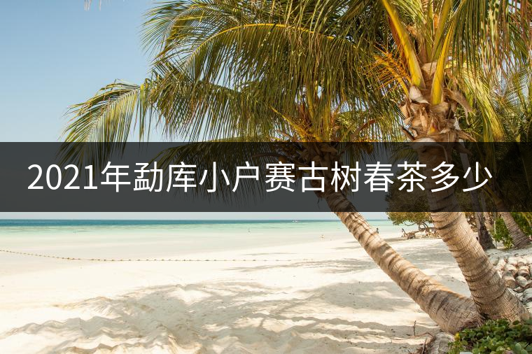 2021年勐庫小戶賽古樹春茶多少錢一公斤？