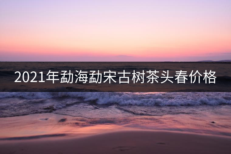 2021年勐海勐宋古樹(shù)茶頭春價(jià)格