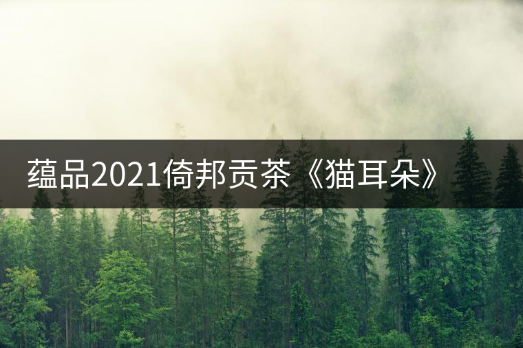 蘊品2021倚邦貢茶《貓耳朵》古樹普洱茶生茶好喝嗎？