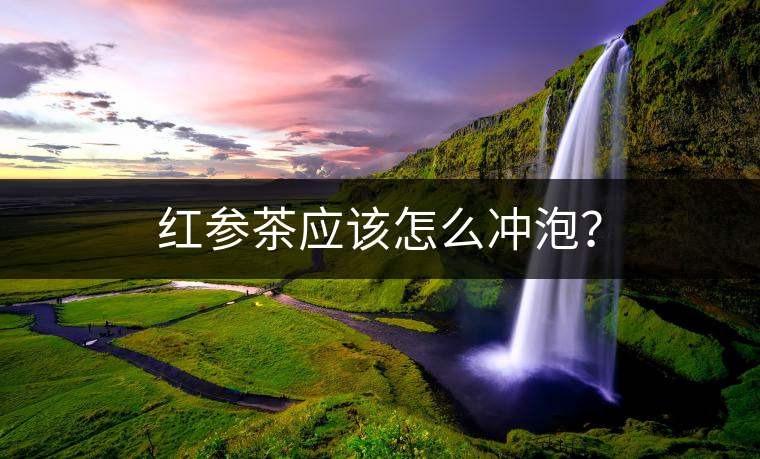紅參茶應(yīng)該怎么沖泡？